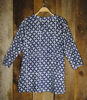 Cotton Tunic Top Navy Riviera