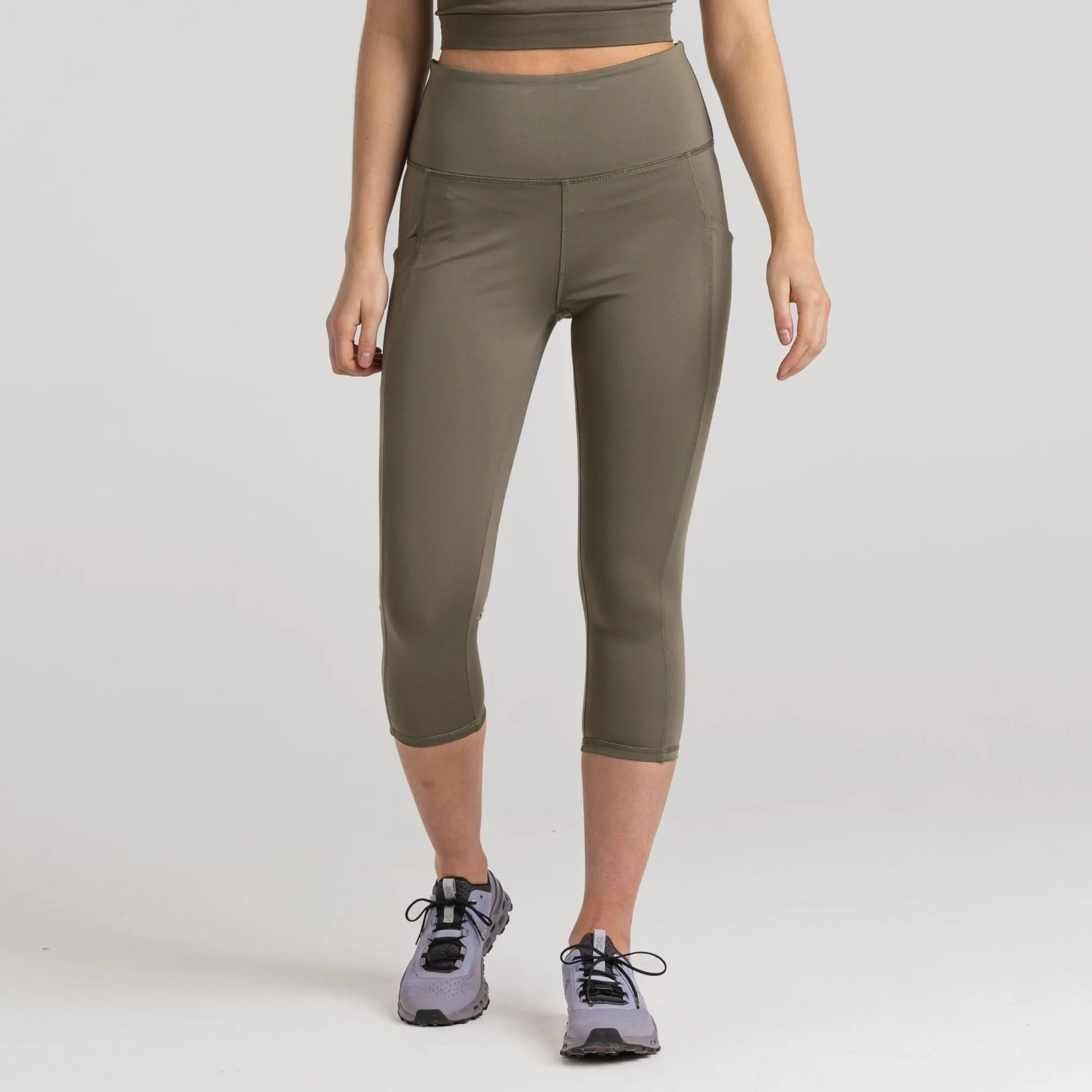 Craghopper Women's Kiwi Cropped Legging | Wild Olive