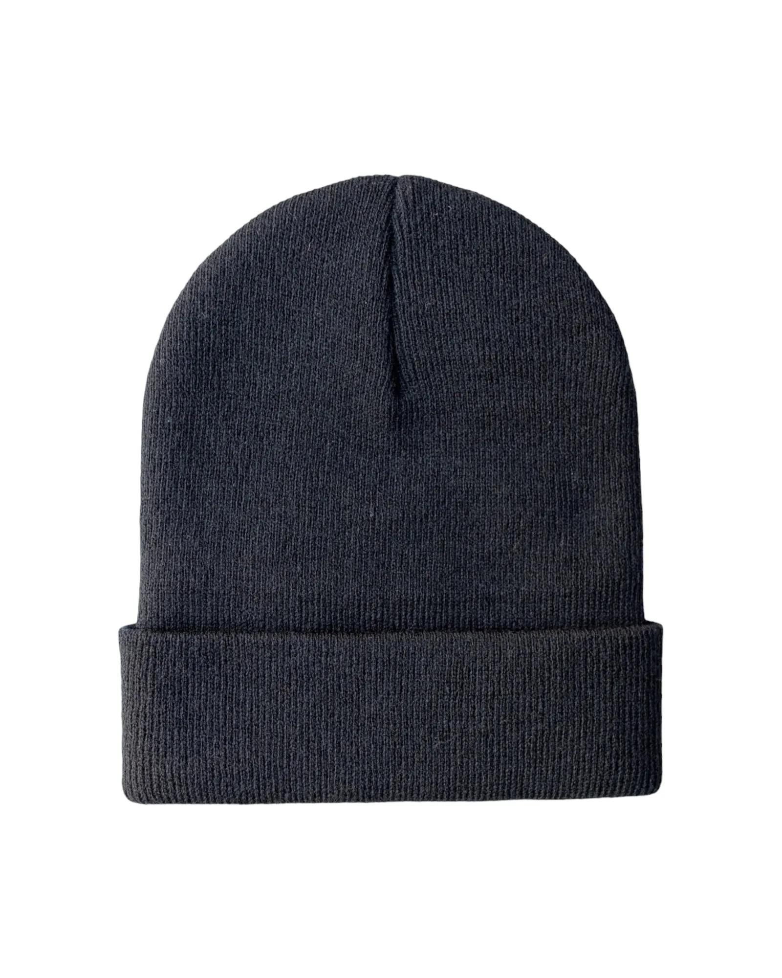 CS101 HAAKWEAR Traditional Silent Cuffed Beanie, Charcoal Black