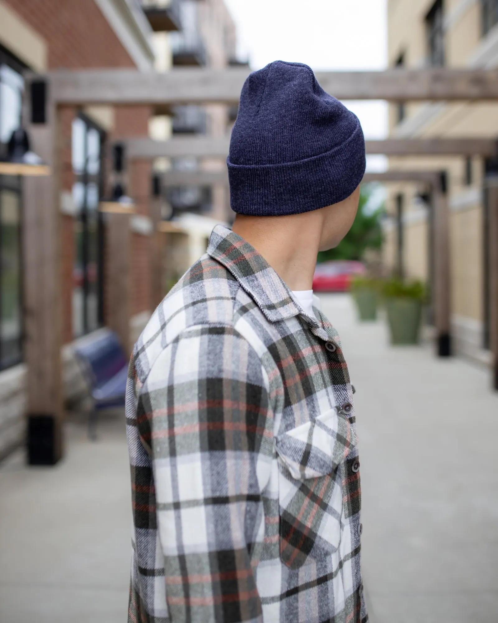 CS102 HAAKWEAR Traditional Silent Cuffed Beanie, Denim Blue