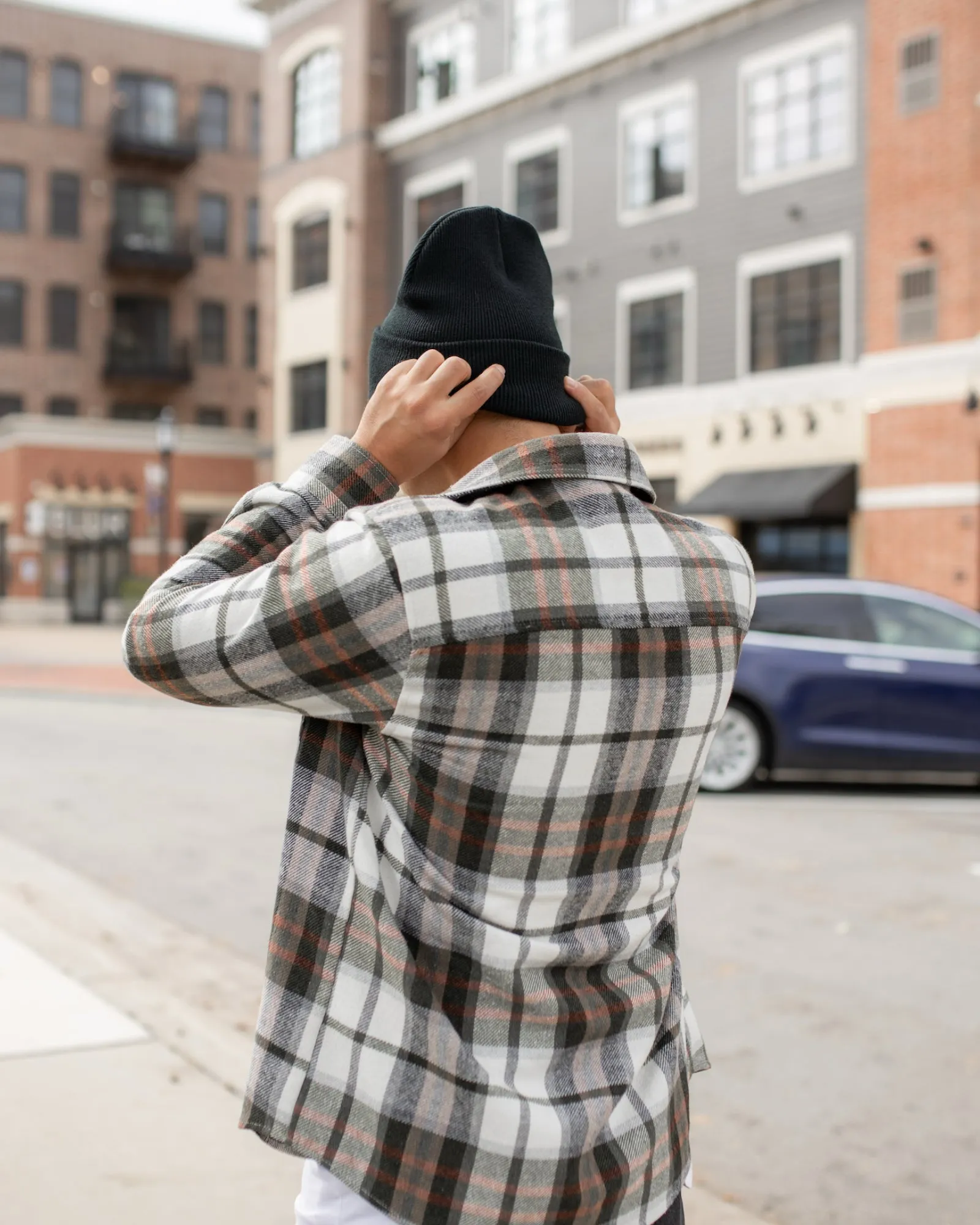 CS102 HAAKWEAR Traditional Silent Cuffed Beanie, Denim Blue