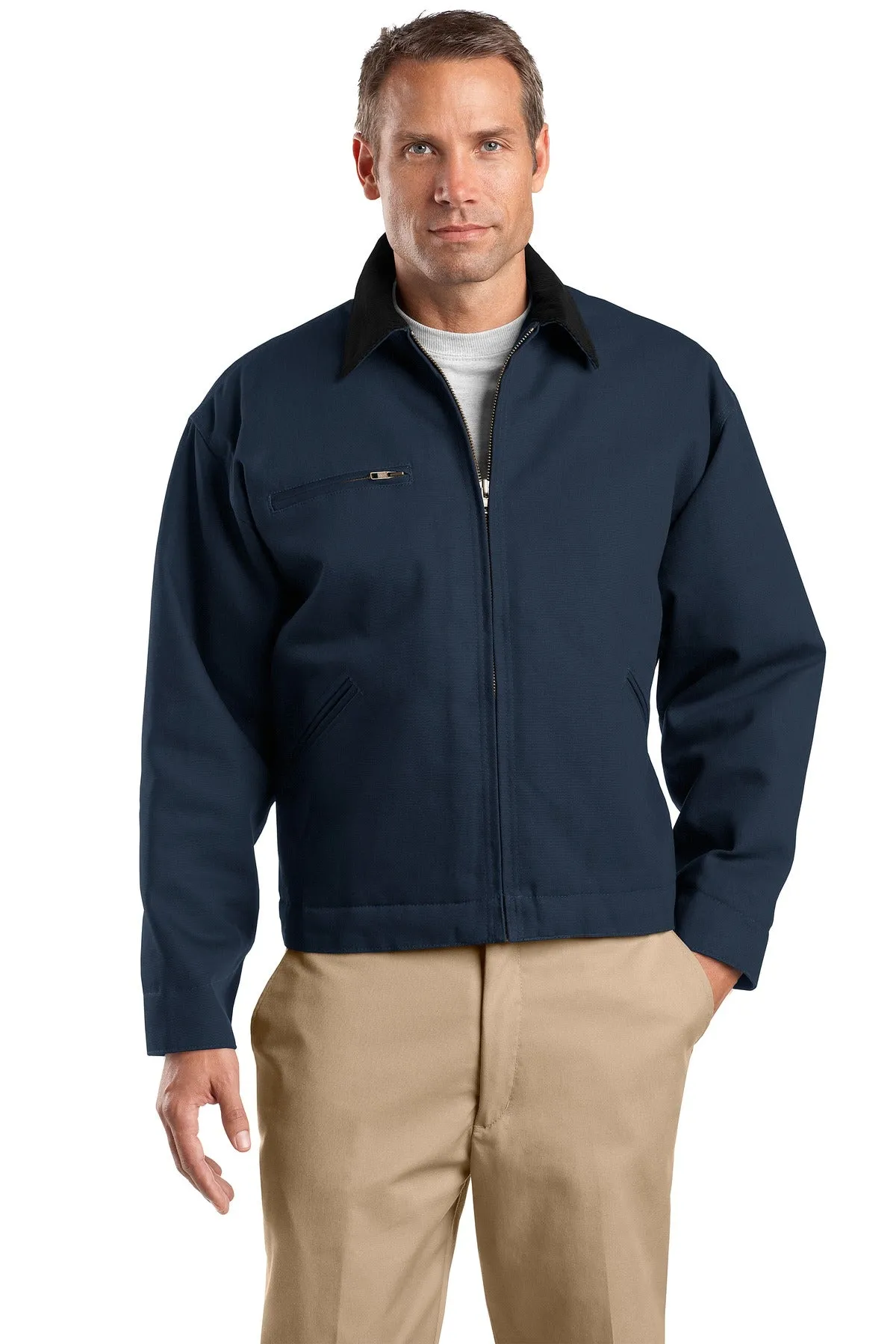 Custom Embroidered - CornerStone® Tall Duck Cloth Work Jacket. TLJ763