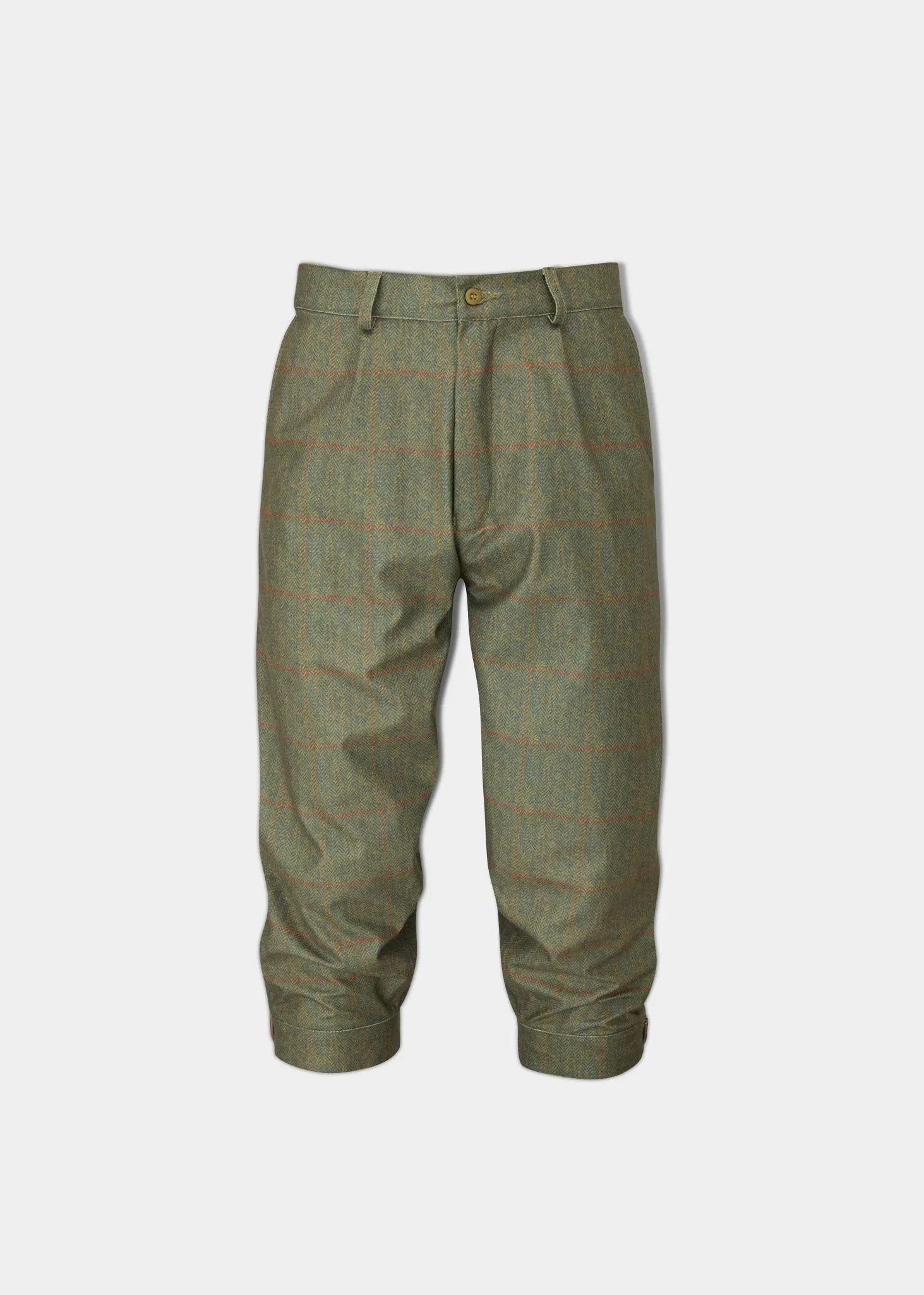 Didsmere Men's Technical Tweed Breeks In Olive - Regular Fit