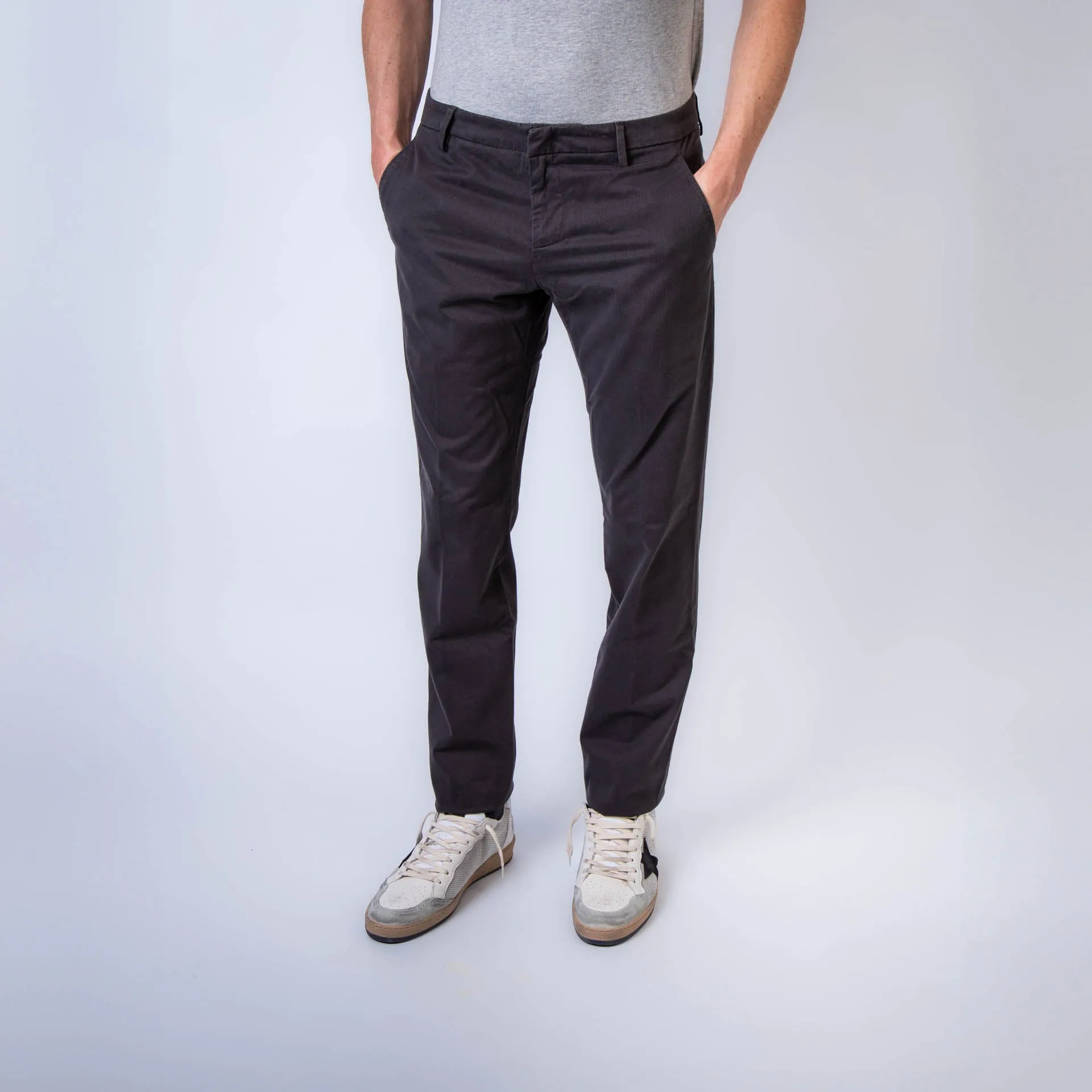 DONDUP TROUSERS UP166 FS0288 PTD 998 ASPHALT