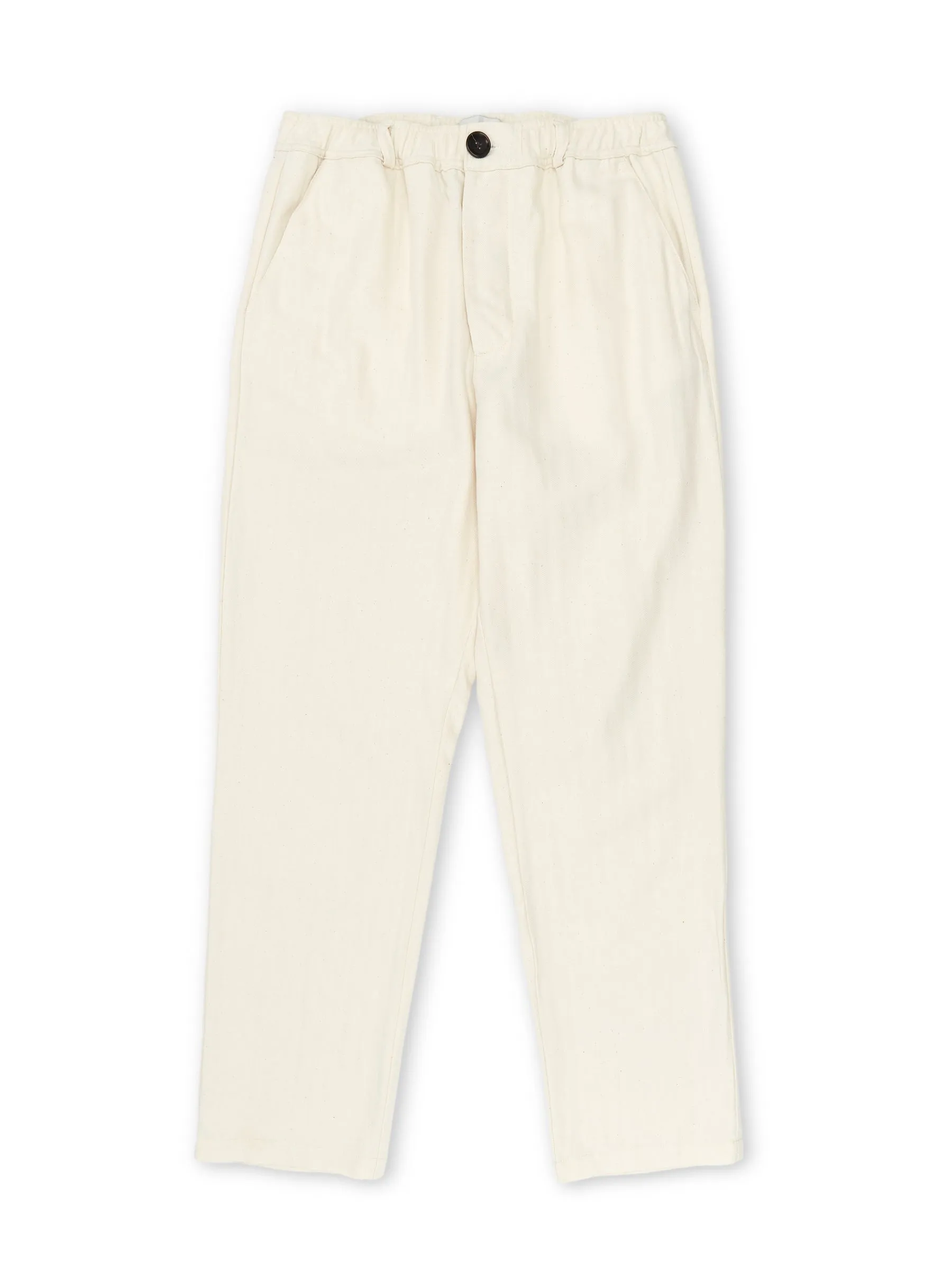 Drawstring Trousers Cairnes Ecru