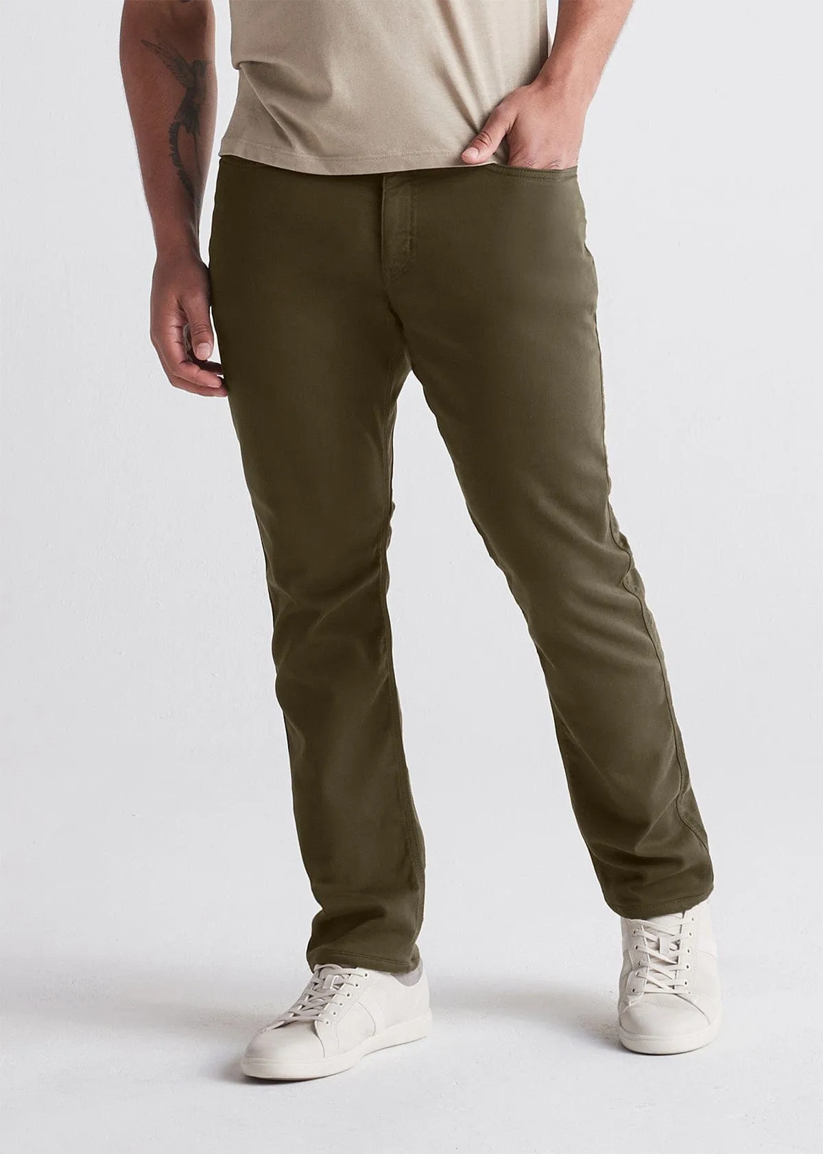 DU/ER PANT NO SWEAT RELAXED ARMY GREEN