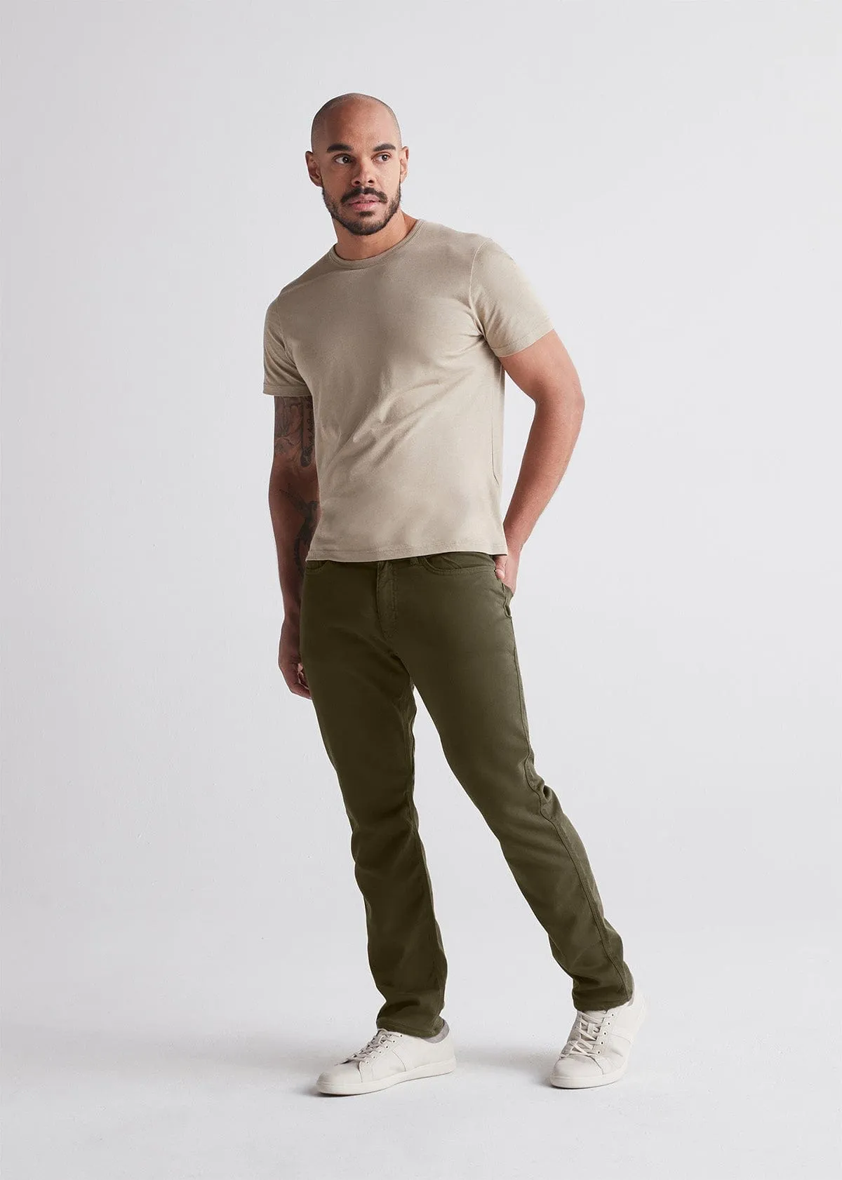 DU/ER PANT NO SWEAT RELAXED ARMY GREEN