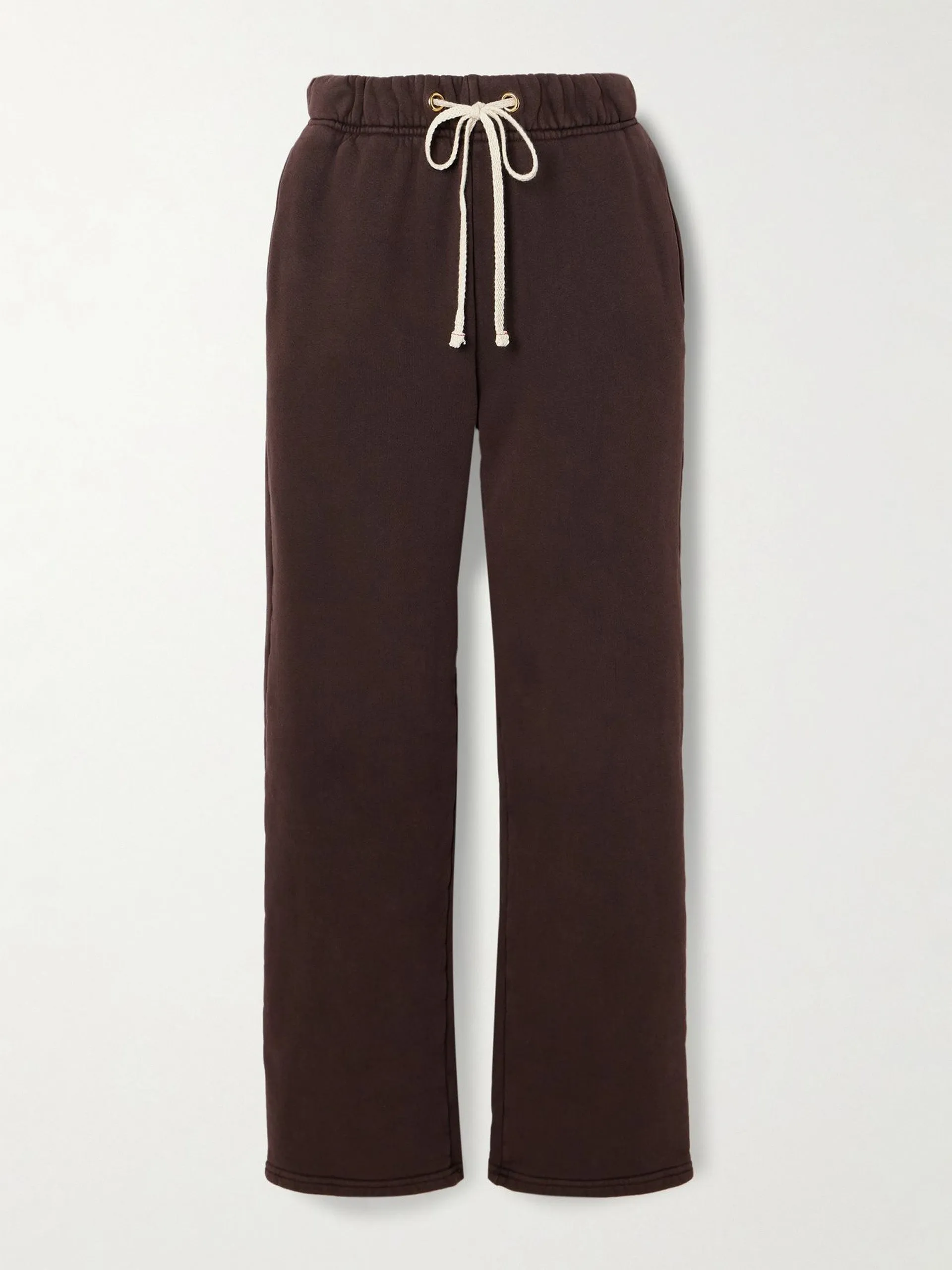 Dylan cotton-jersey straight-leg track pants