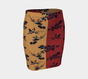 East Meets West Fitted Skirt