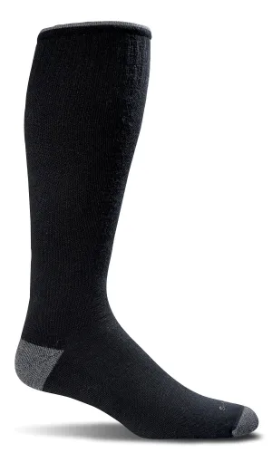 Elevation Men's Bamboo/Merino Firm Compression Socks in Black