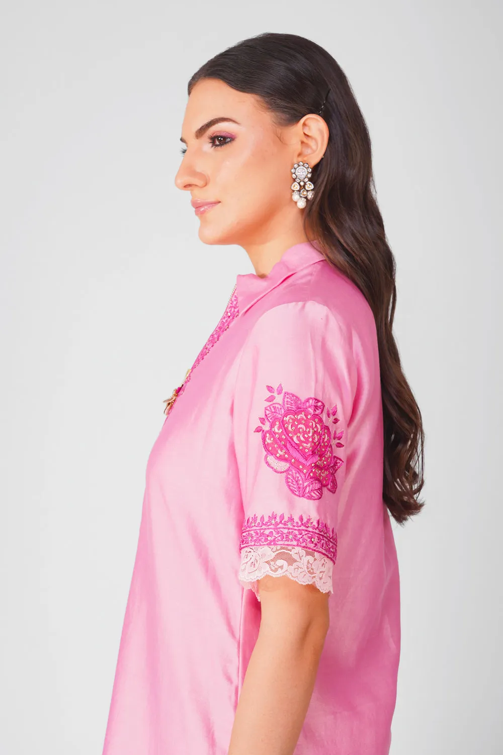 Embroidered Tunic Set