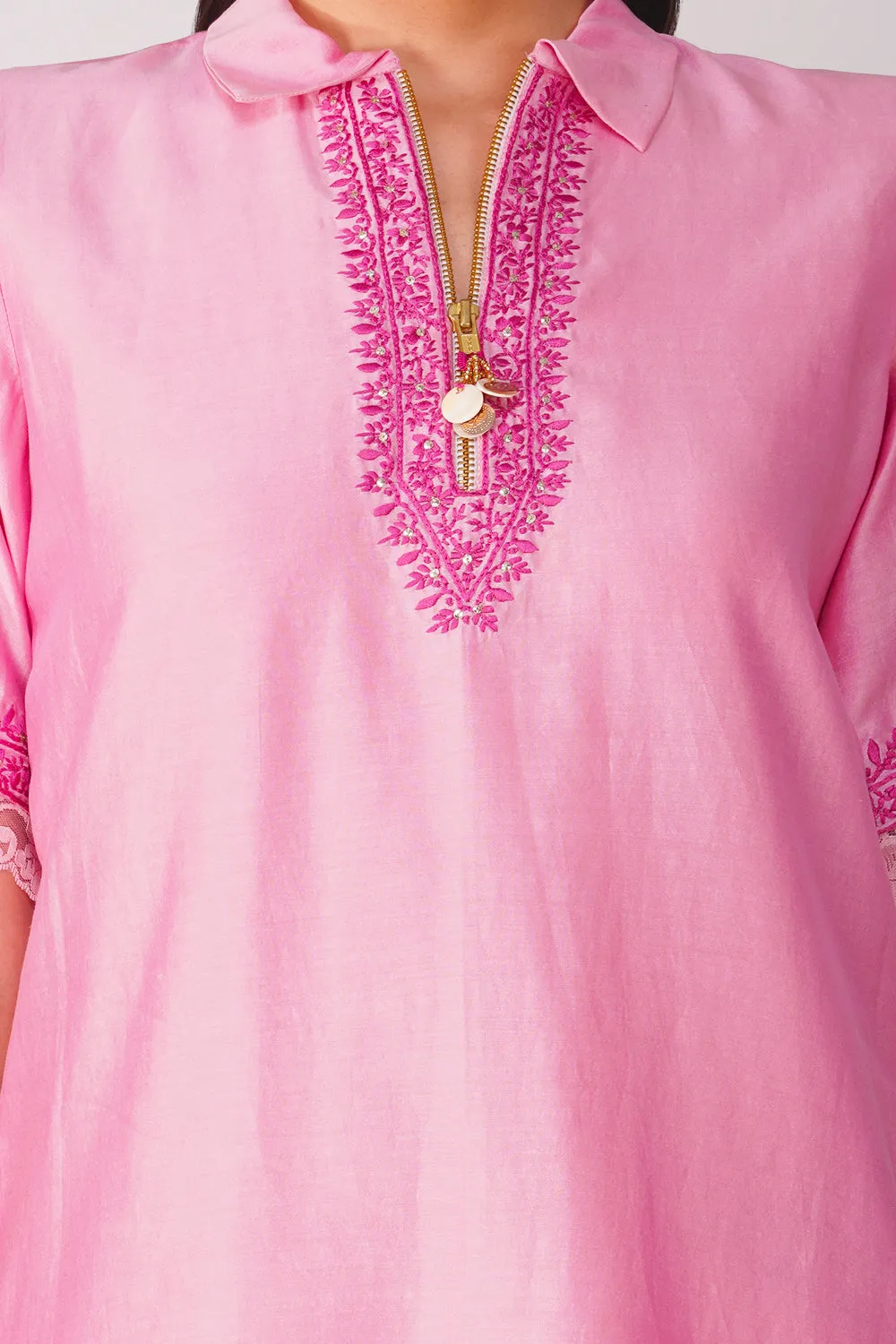 Embroidered Tunic Set