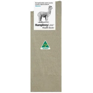 Exceptionally Warm Luxury Alpaca Blend Crew Socks in Sandstone