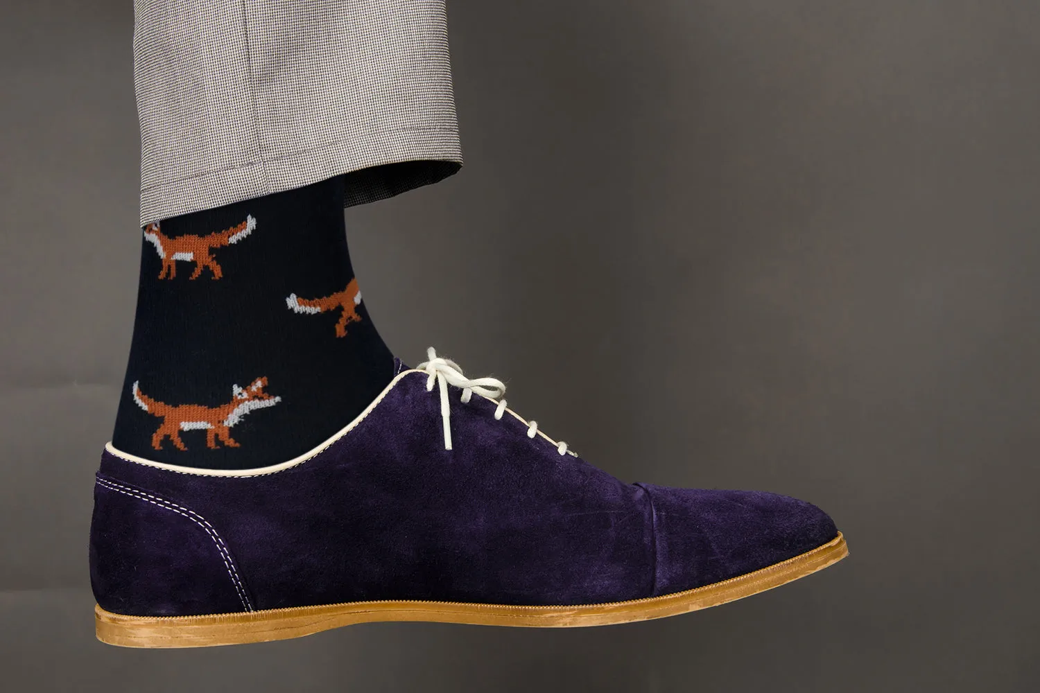 Exotic Animals Dress Casual Socks – Fox – For Men and Women