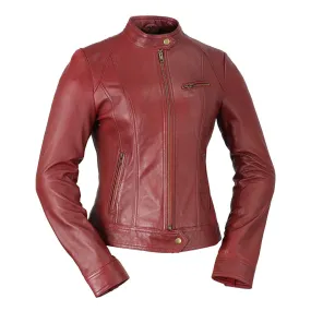 Favorite Womens Fashion Leather Jacket Oxblood