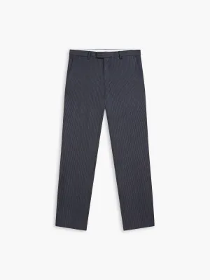 Federer Infinity Active Slim Fit Black Microcheck Trousers