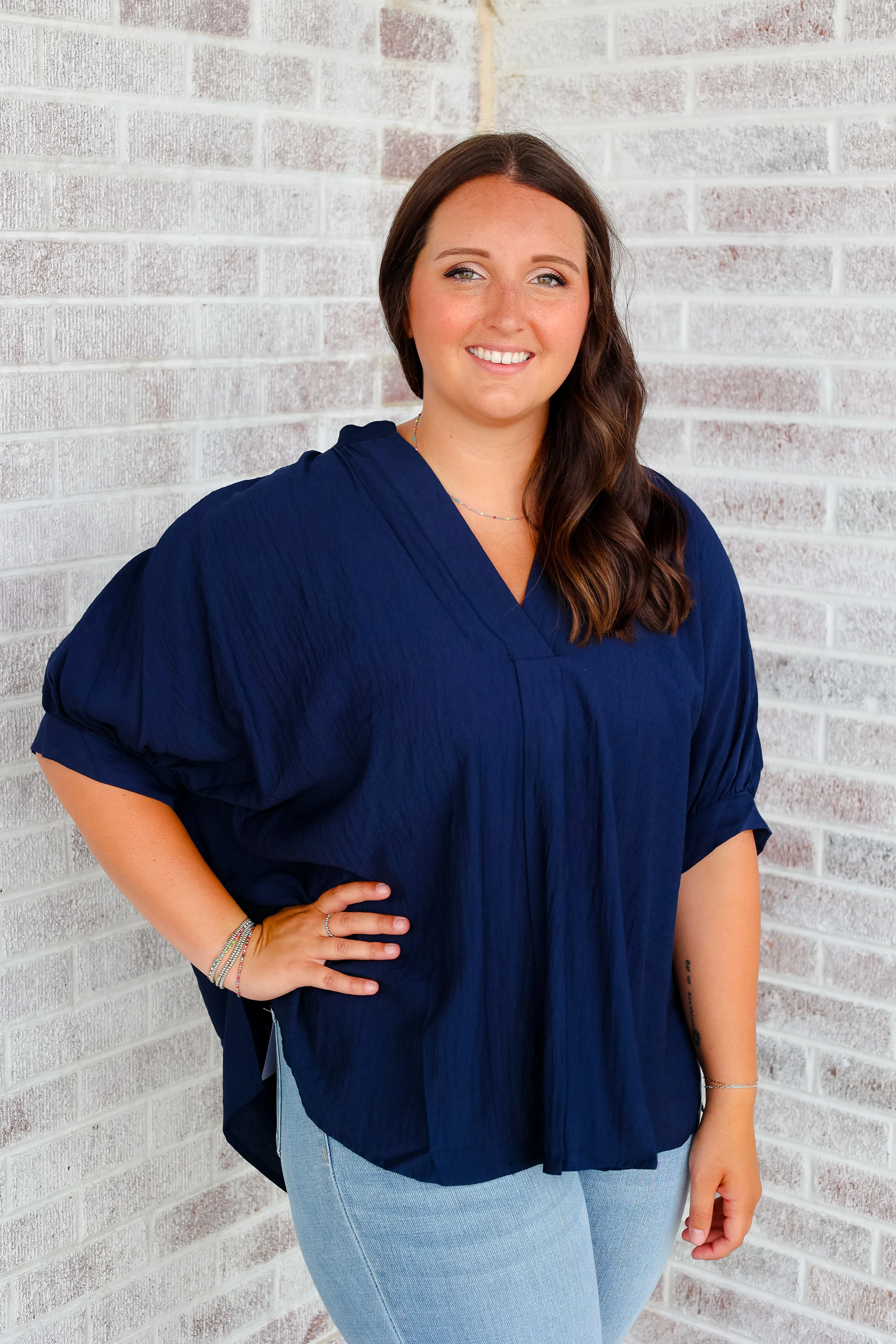 Feeling The Love V-Neck Tunic Top