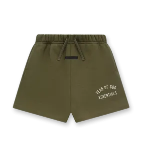 Fleece Soccer Shorts Military