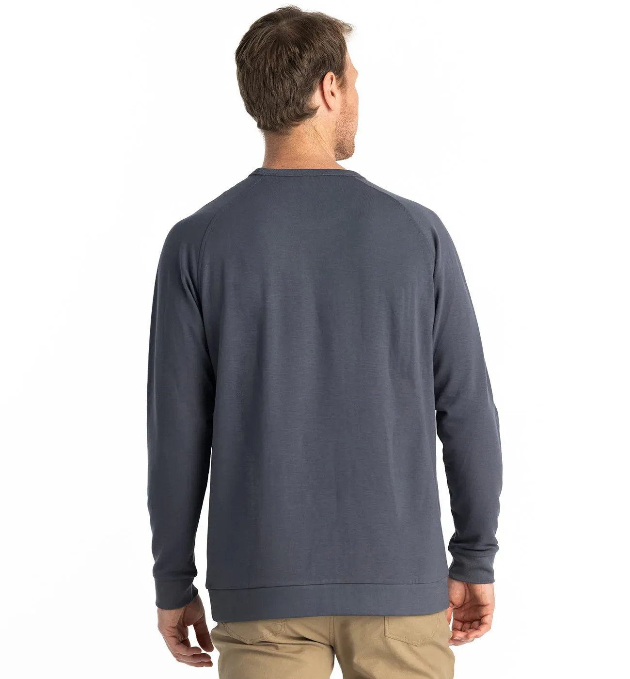 Free Fly M Bamboo LW Fleece Crew STORM CLOUD