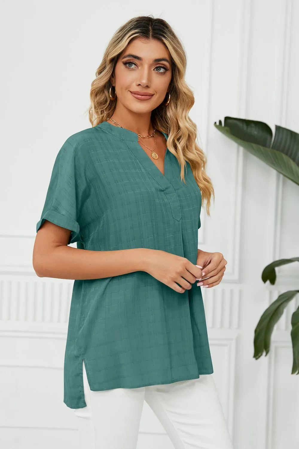 Gabby Short Sleeve Babydoll Top