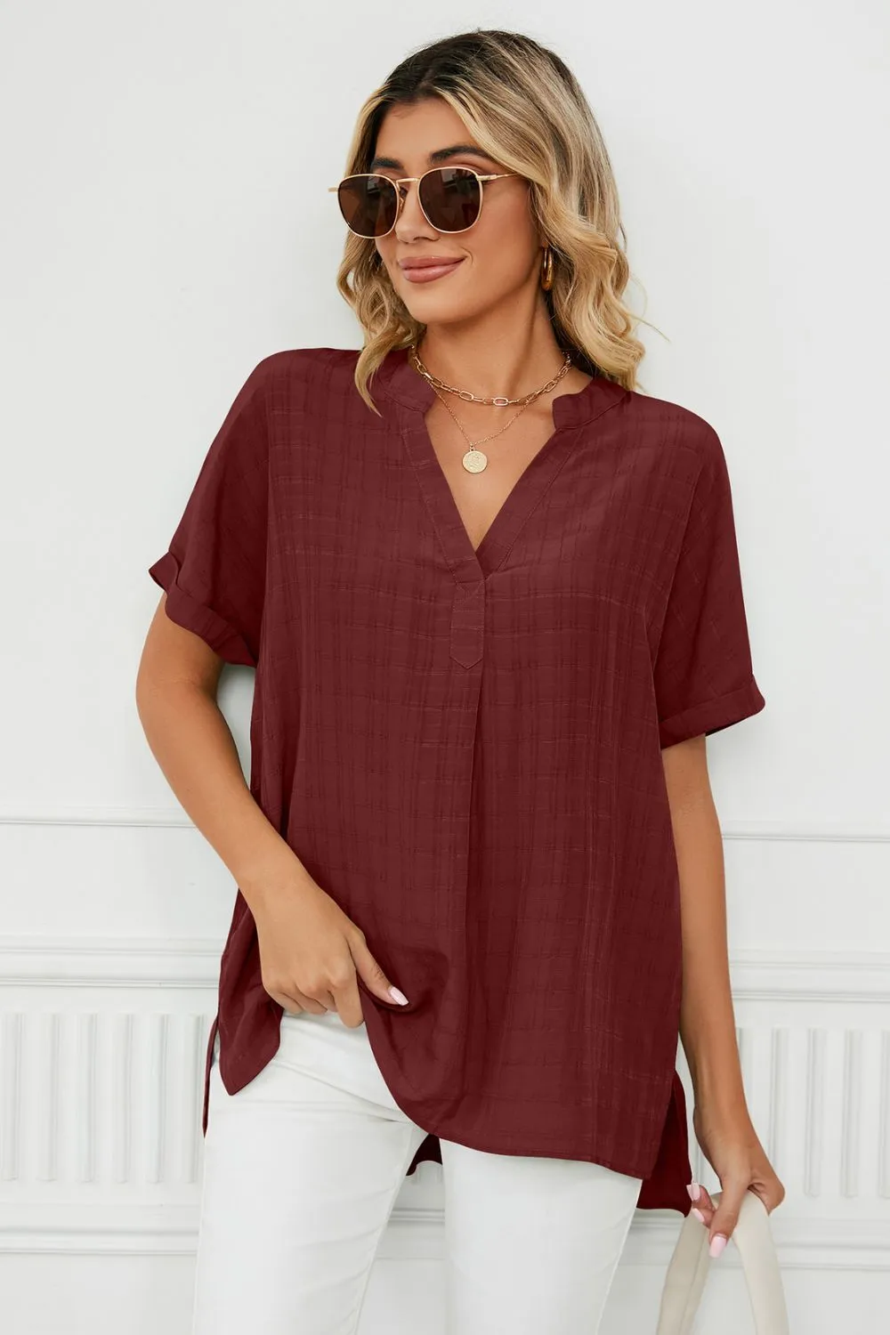 Gabby Short Sleeve Babydoll Top