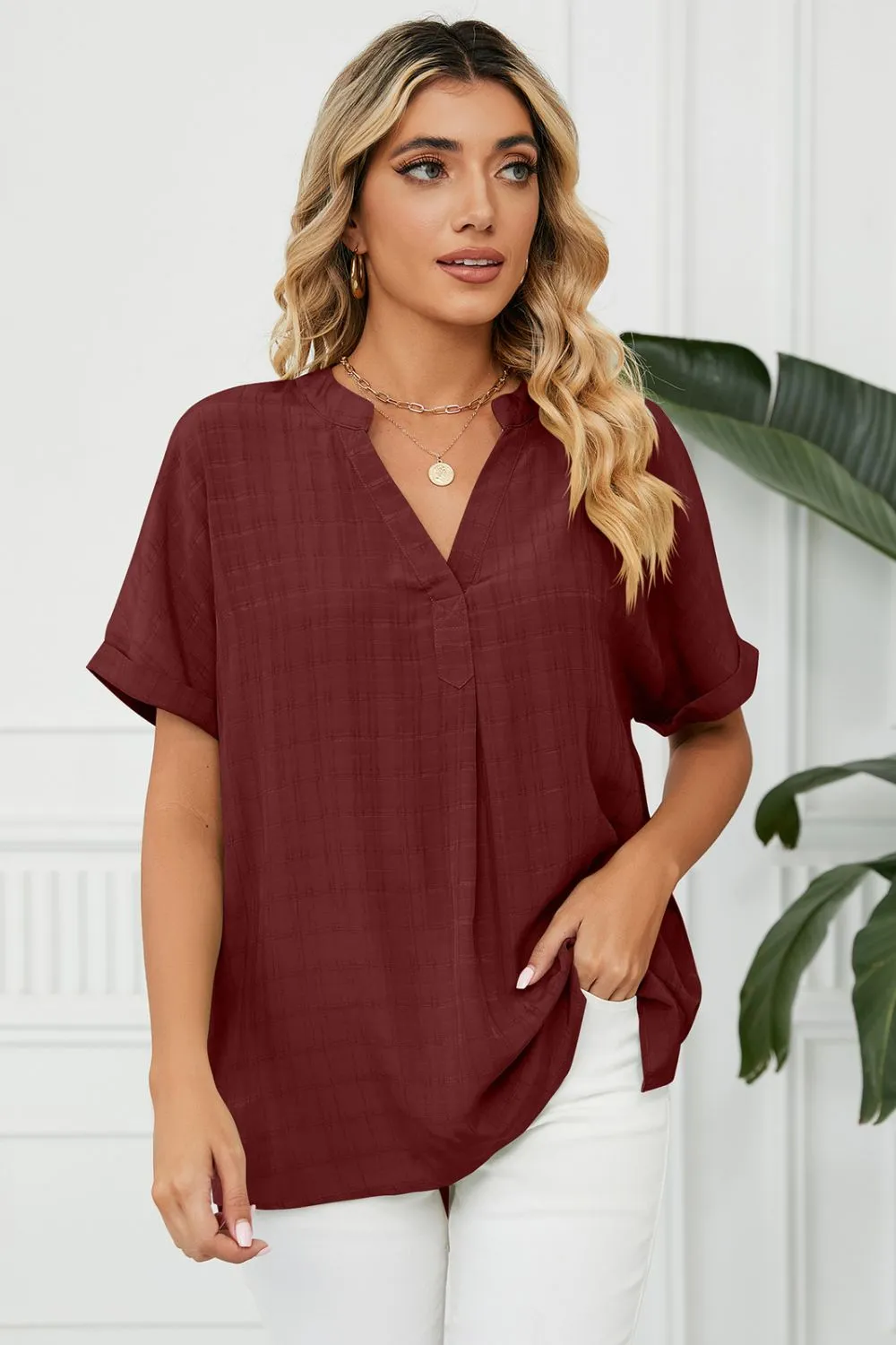 Gabby Short Sleeve Babydoll Top