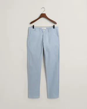 GANT - Slim Fit, Mid Rise Chinos, Dove Blue