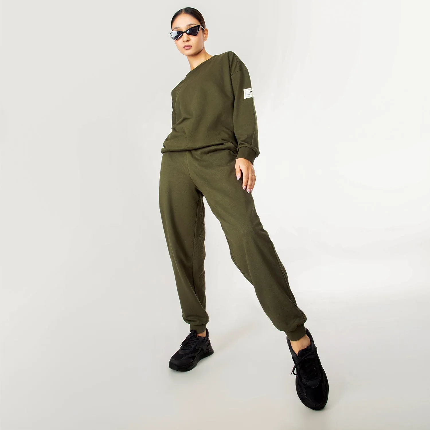 get cosy joggers - olive green