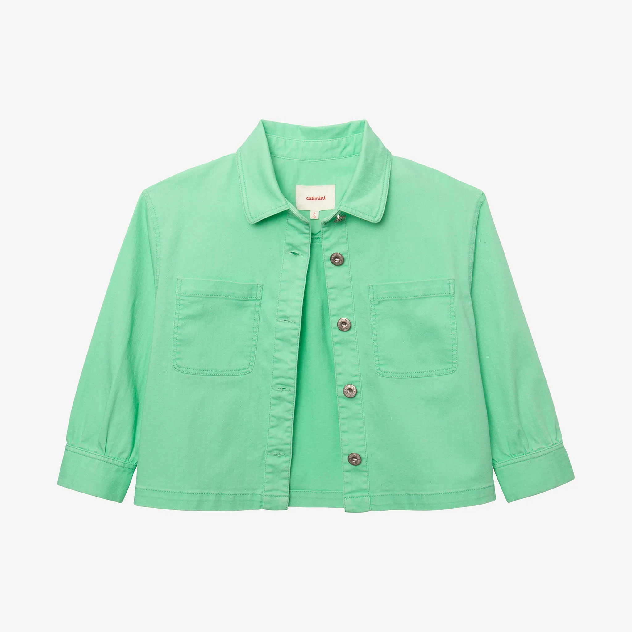 Girls' apple green jacket