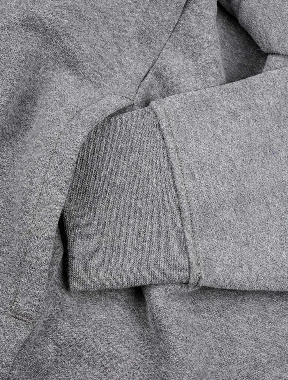 Half Zip Fleece Long Sleeve Sweatshirt Grey