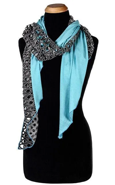 Handkerchief Scarf - Lunar Landing with Jersey Knit