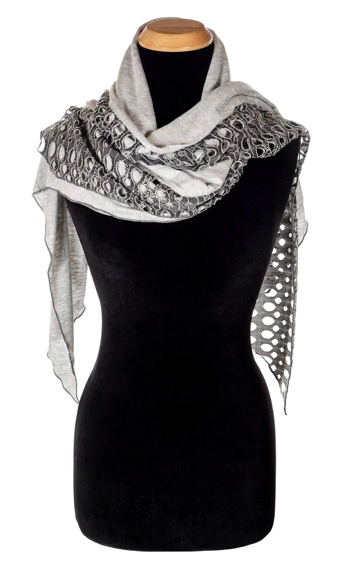 Handkerchief Scarf - Lunar Landing with Jersey Knit