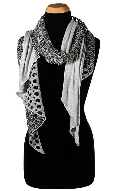 Handkerchief Scarf - Lunar Landing with Jersey Knit