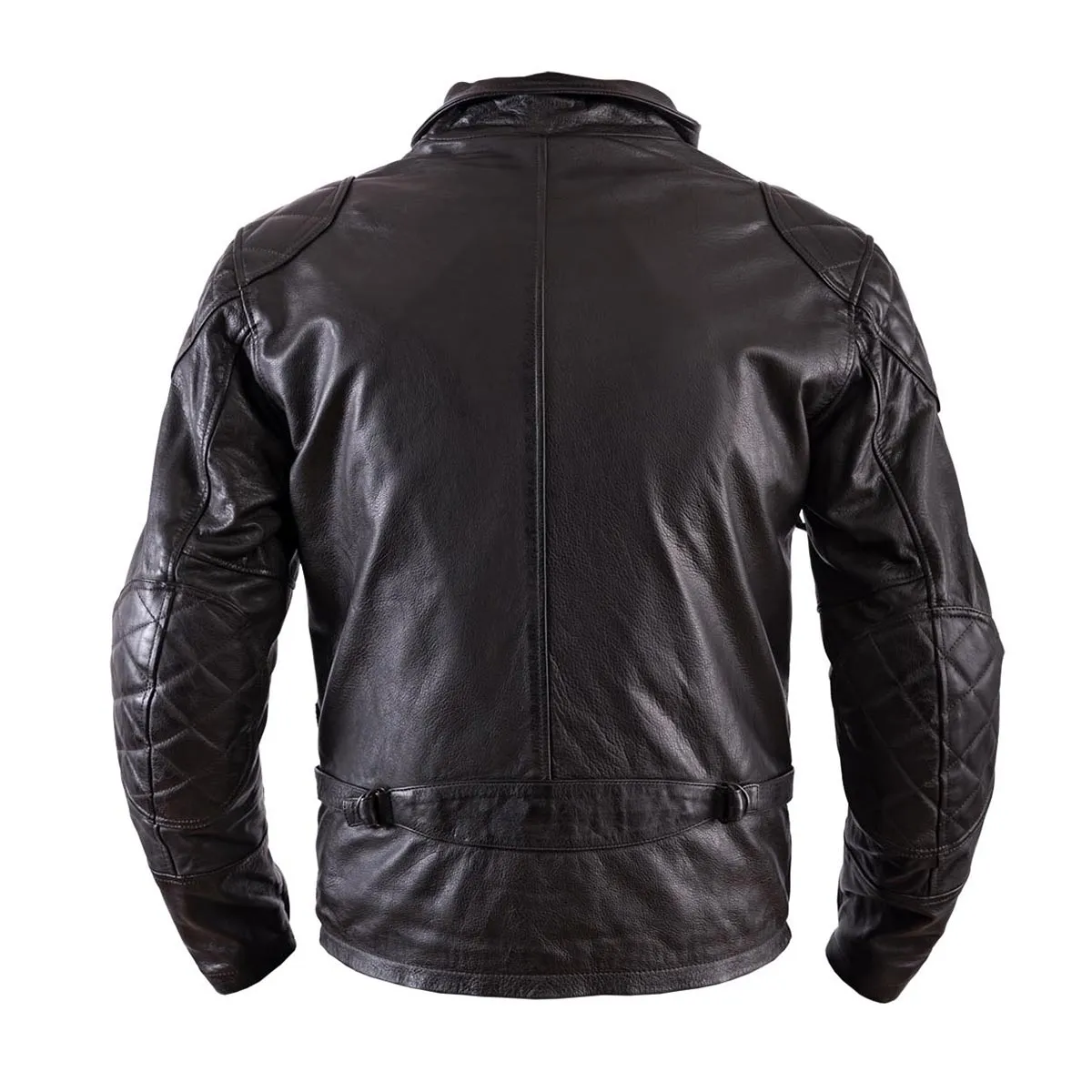 Helstons Hunt Leather Motorcycle Jacket - Brown