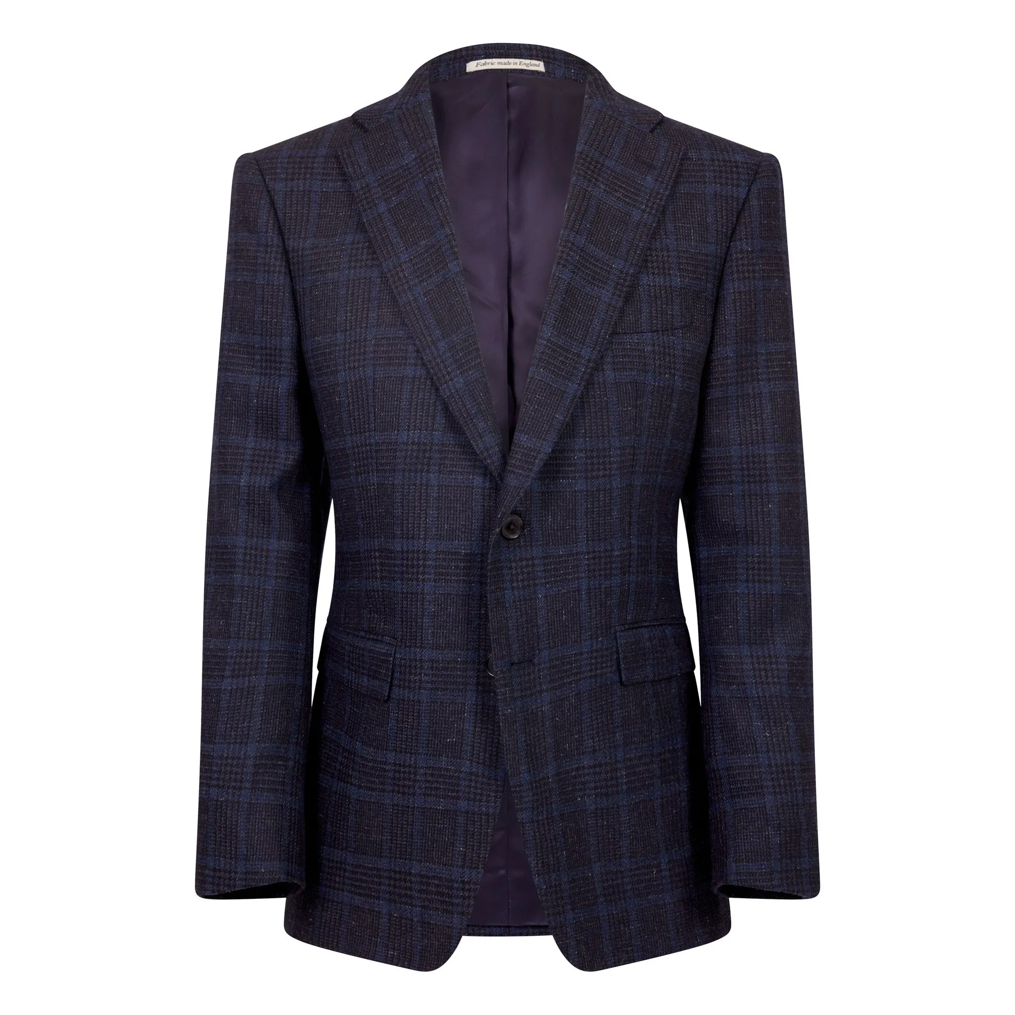 HENRY SARTORIAL X DORMEUIL Full Canvas Fancy Check Jacket NAVY REG