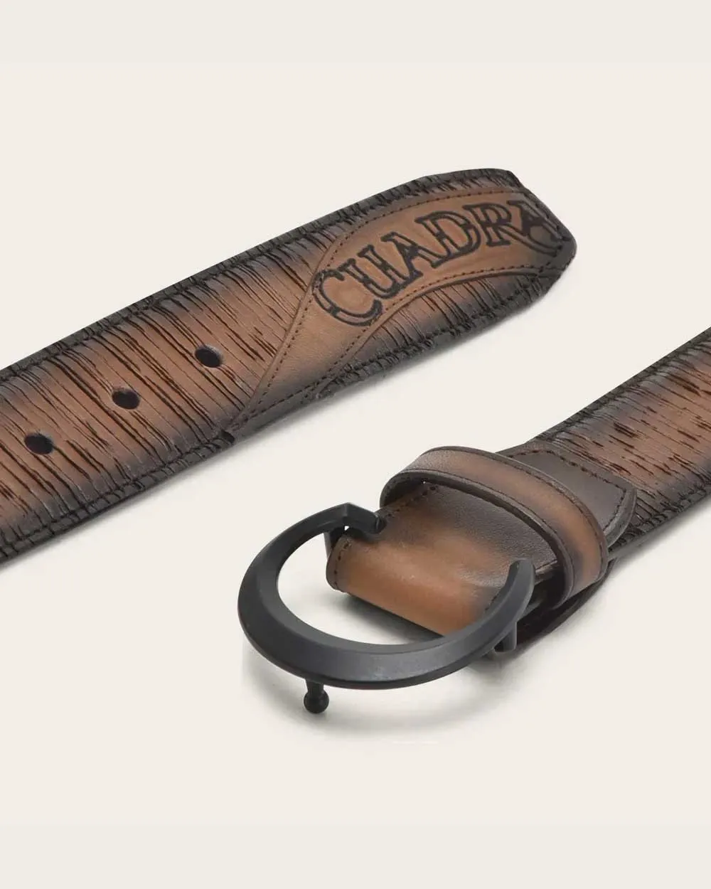 Honey and black engraved Belt