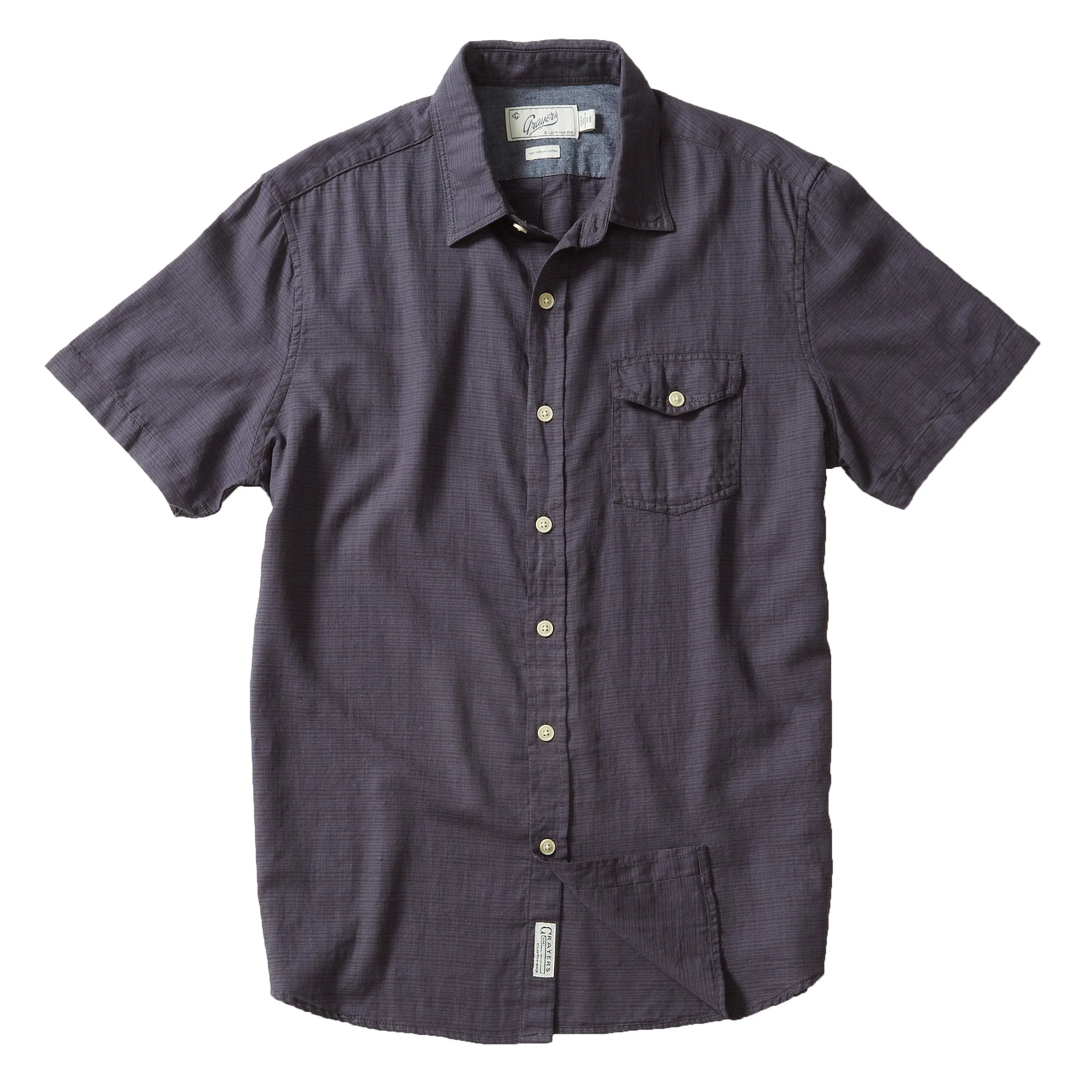 Horizon Slub Twill Shirt - Charcoal (Final Sale)