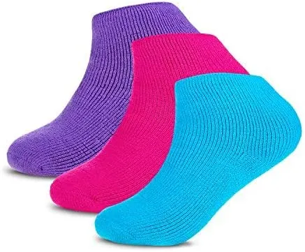 Hot Feet Women's 3 Pairs Heavy Thermal Socks - Thick Insulated Crew for Cold Winter Weather; Shoe Size 4-10