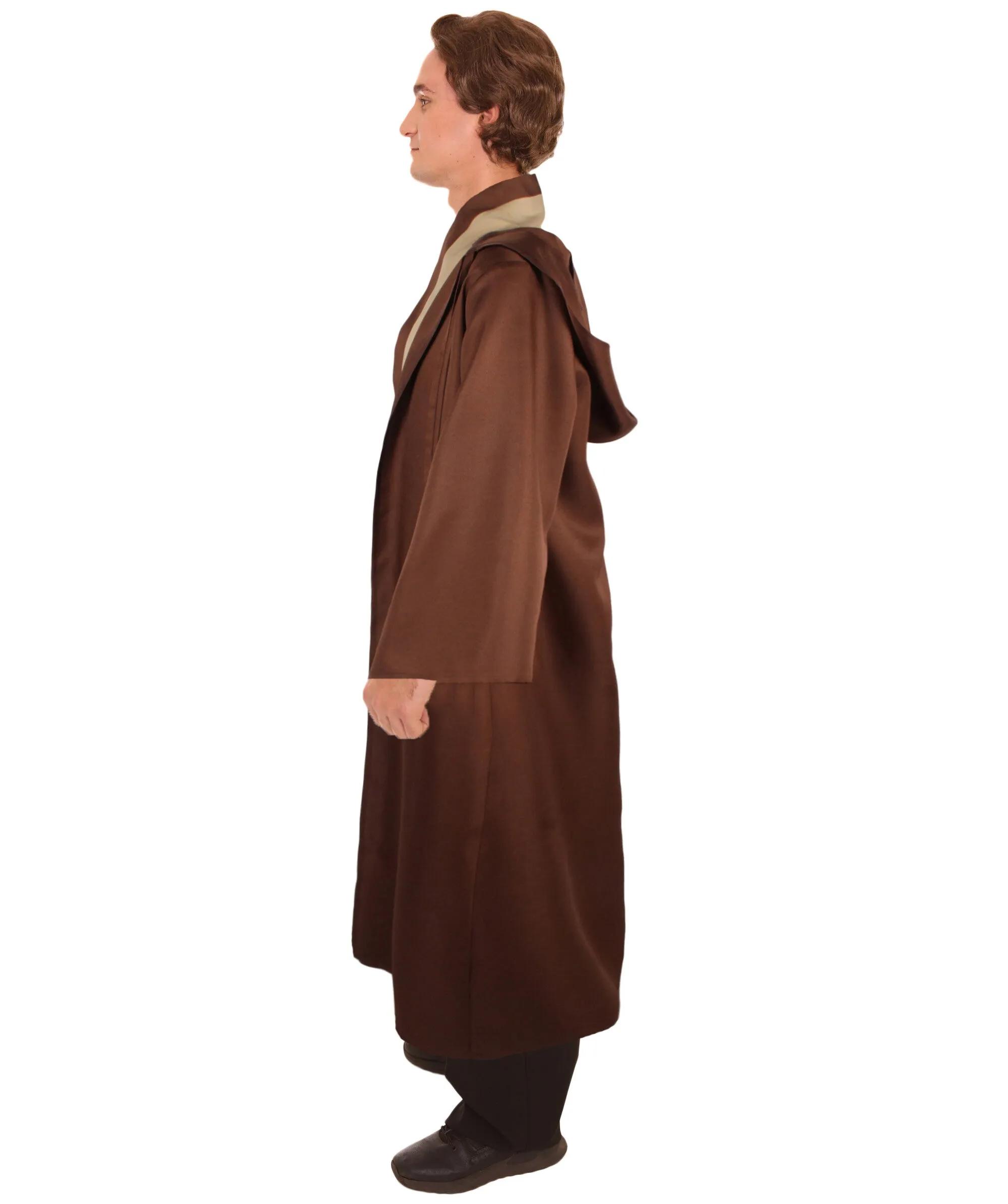 HPO Adult Men's Brown Long Tunic Costume I Perfect for Halloween I Flame-retardant Synthetic Fabric