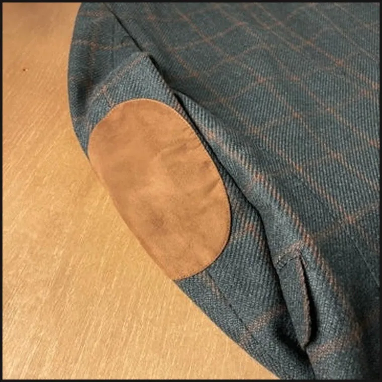 Hunter/Chestnut Windowpane Tweed