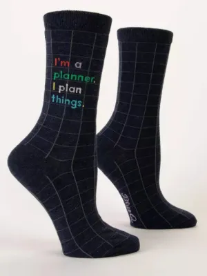 I'm a Planner Women's Crew Sock