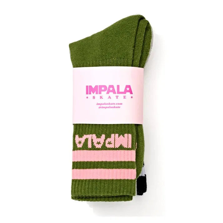 Impala Stripe Camo 3 Pack Socks