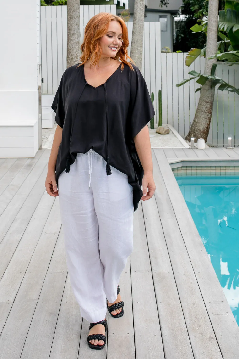 Kaftan Top - Black