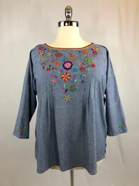 Karina Multicolor Chambray Tunic