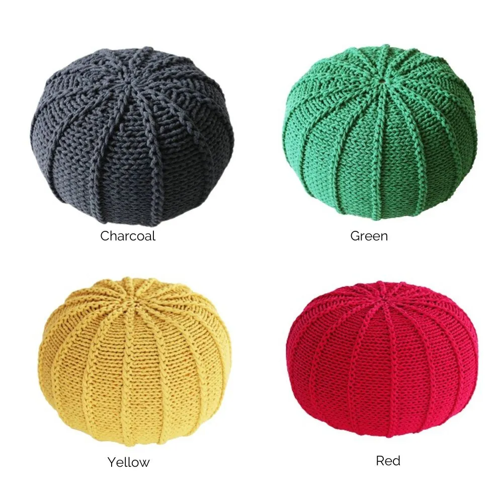 Knit Pouf