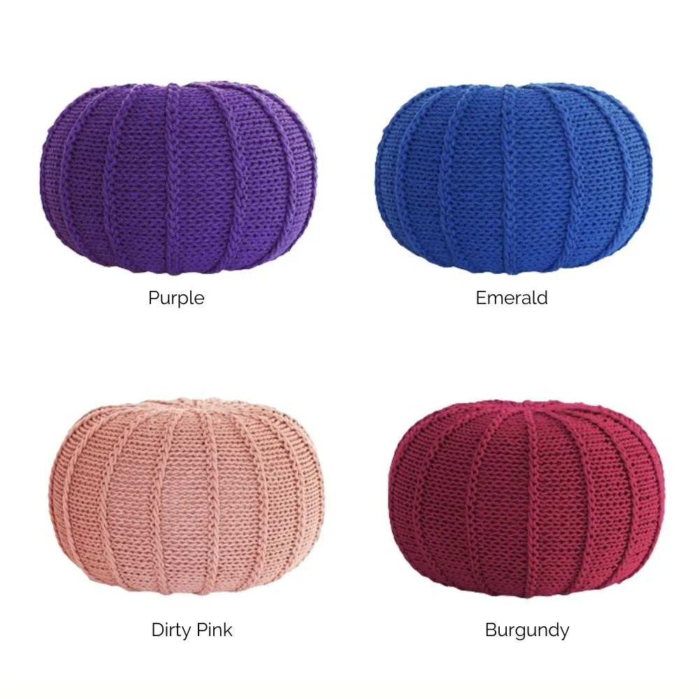 Knit Pouf