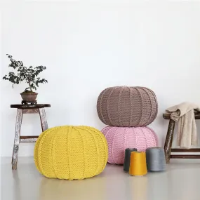 Knit Pouf