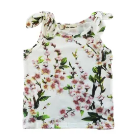 Knot Shoulder Floral Vest