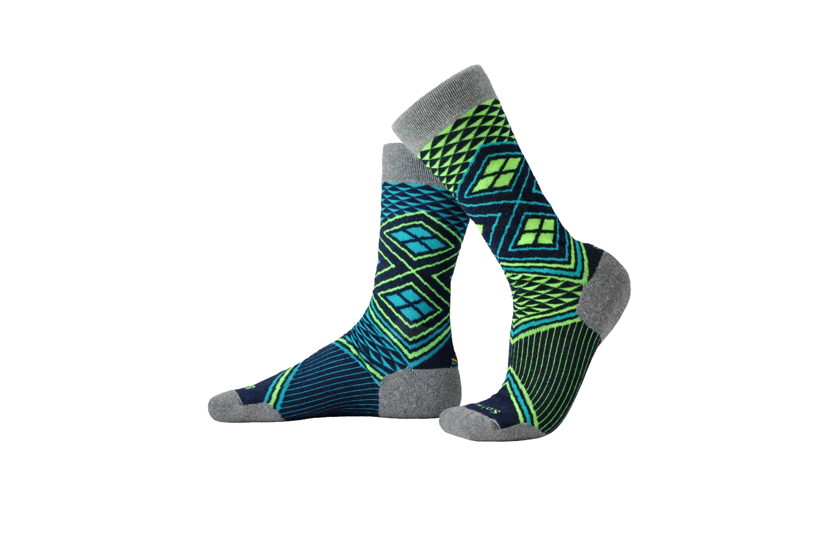 Lime Recycled Wool Performance Socks