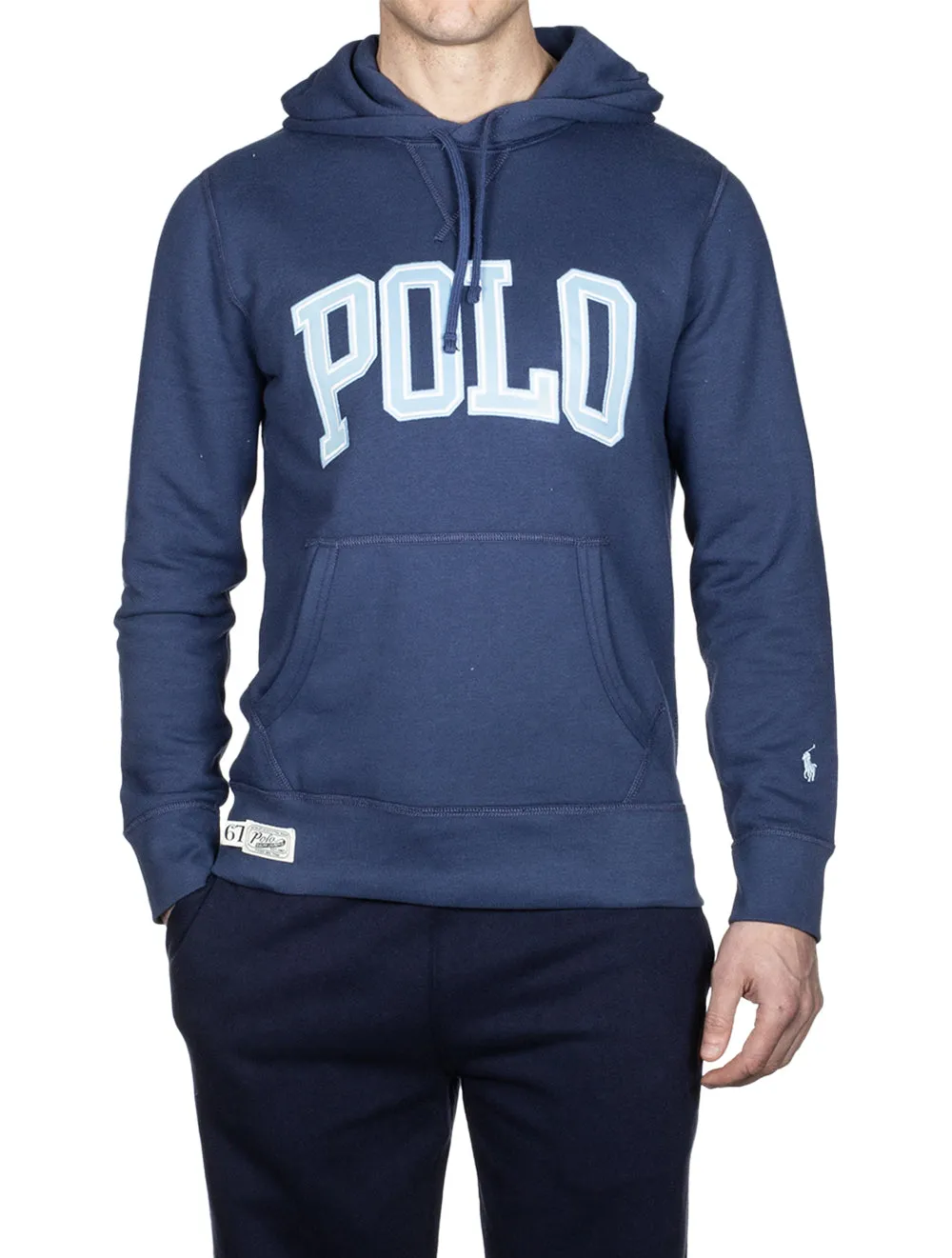 Logo Fleece Hoodie Light Navy